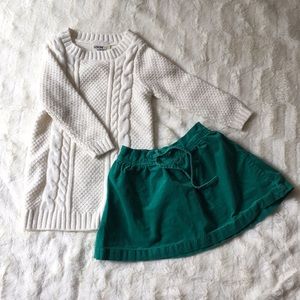 Set - sweater and skirt 2T
